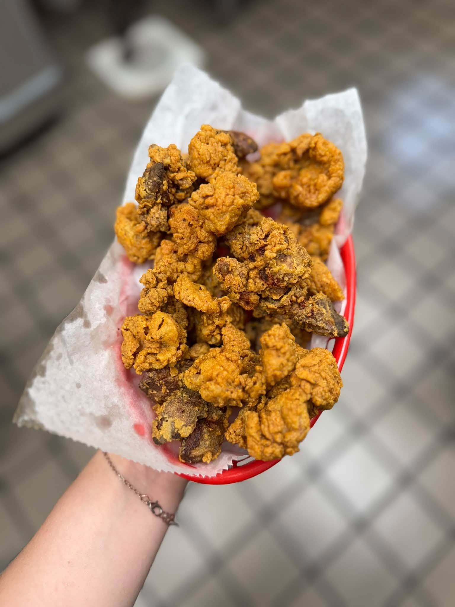 Fried livers and gizzards